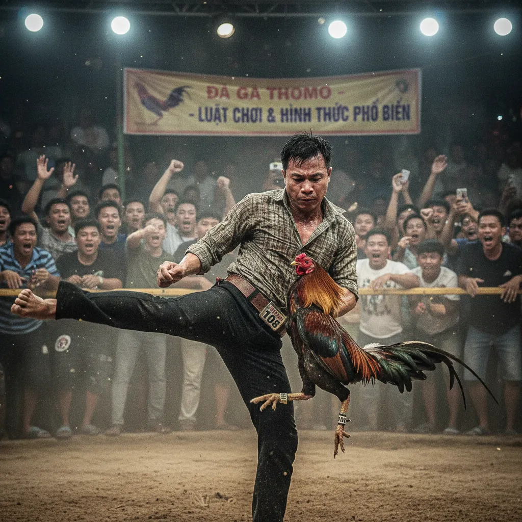 Cận cảnh một trận đá gà cựa sắt