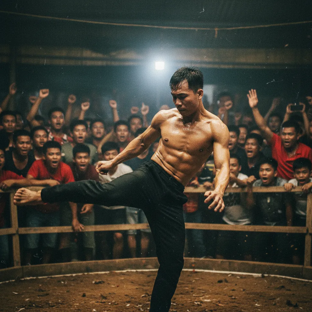 Một chiến kê oai vệ tại đấu trường Thomo