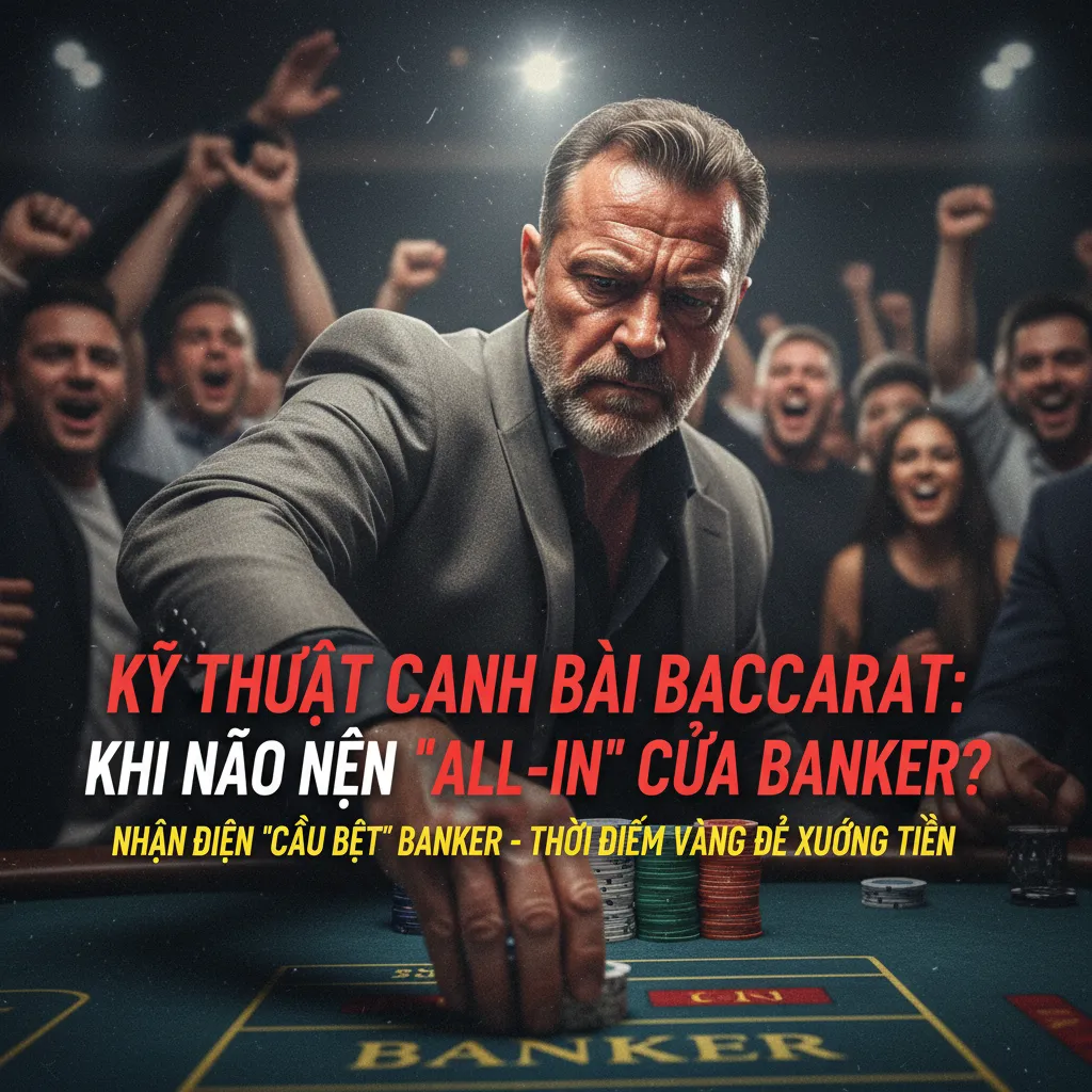 Bảng kết quả Baccarat với một cầu bệt Banker dài